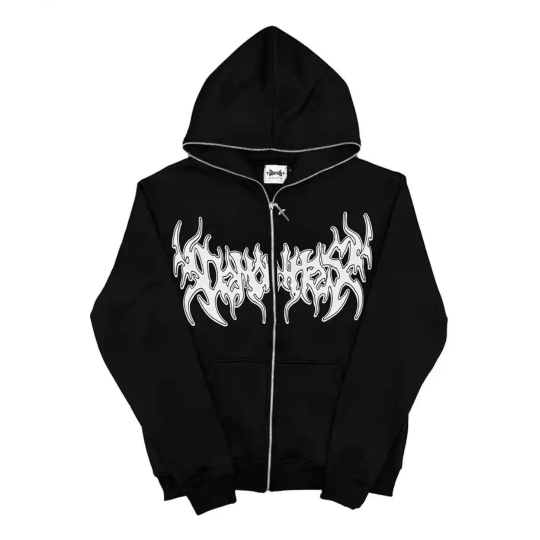 HYPExSTORE® GRUNGE ZIPPER HOODIE