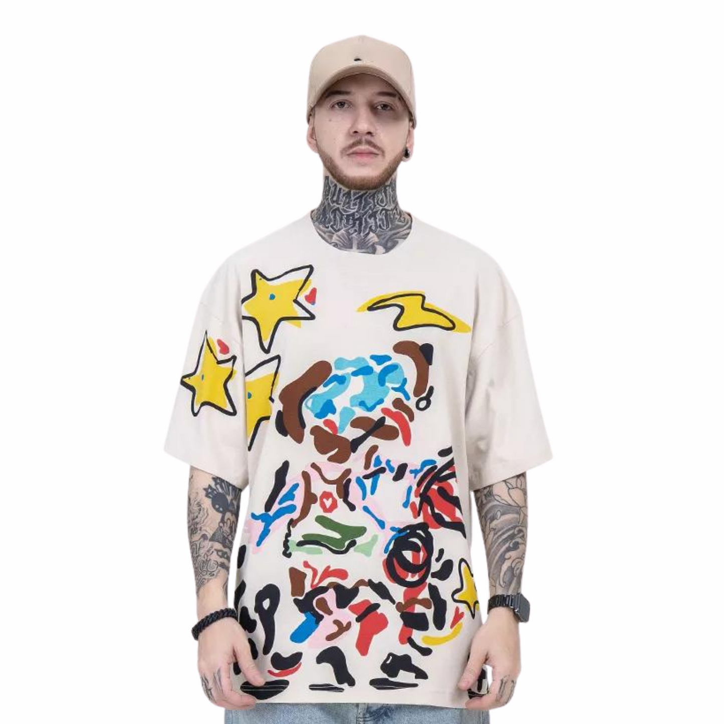 HYPExSTORE® SUN STAR OVERSIZED T-SHIRT