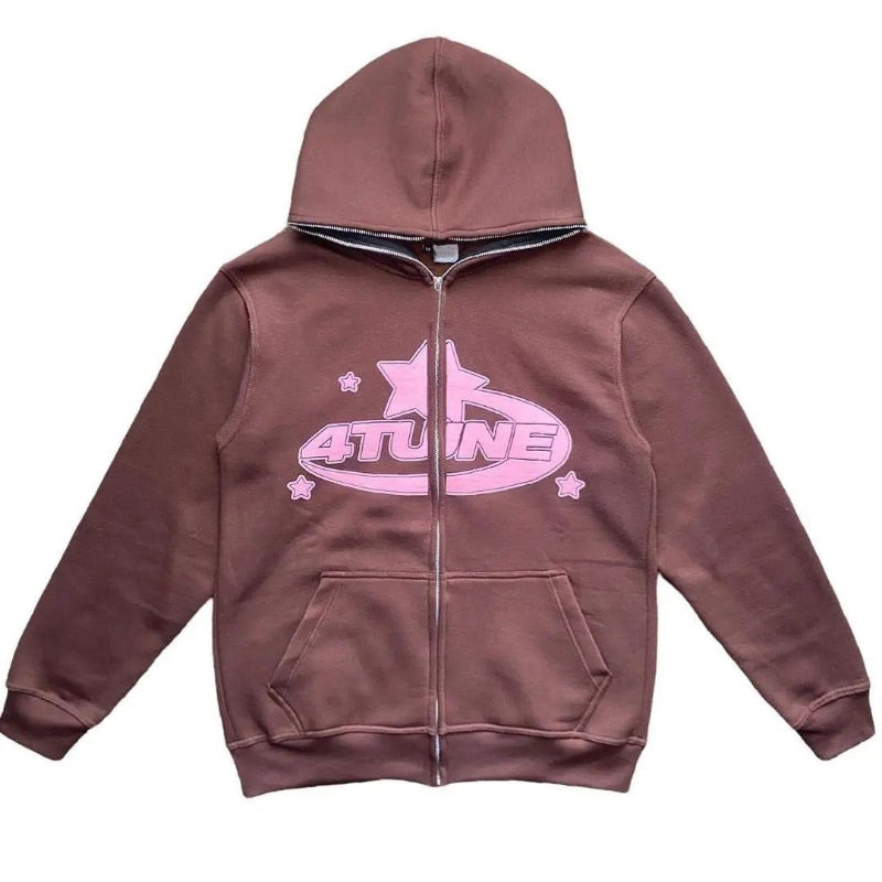 Hoodie with full deals zip up