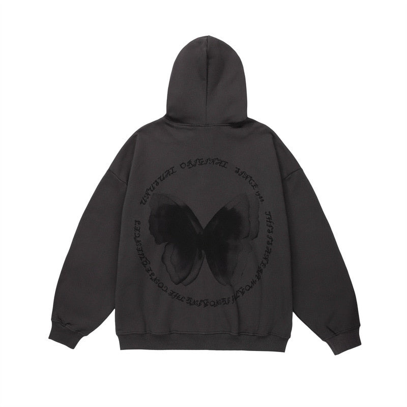 HYPExSTORE® UNSL BUTTERFLY ZIPPER HOODIE