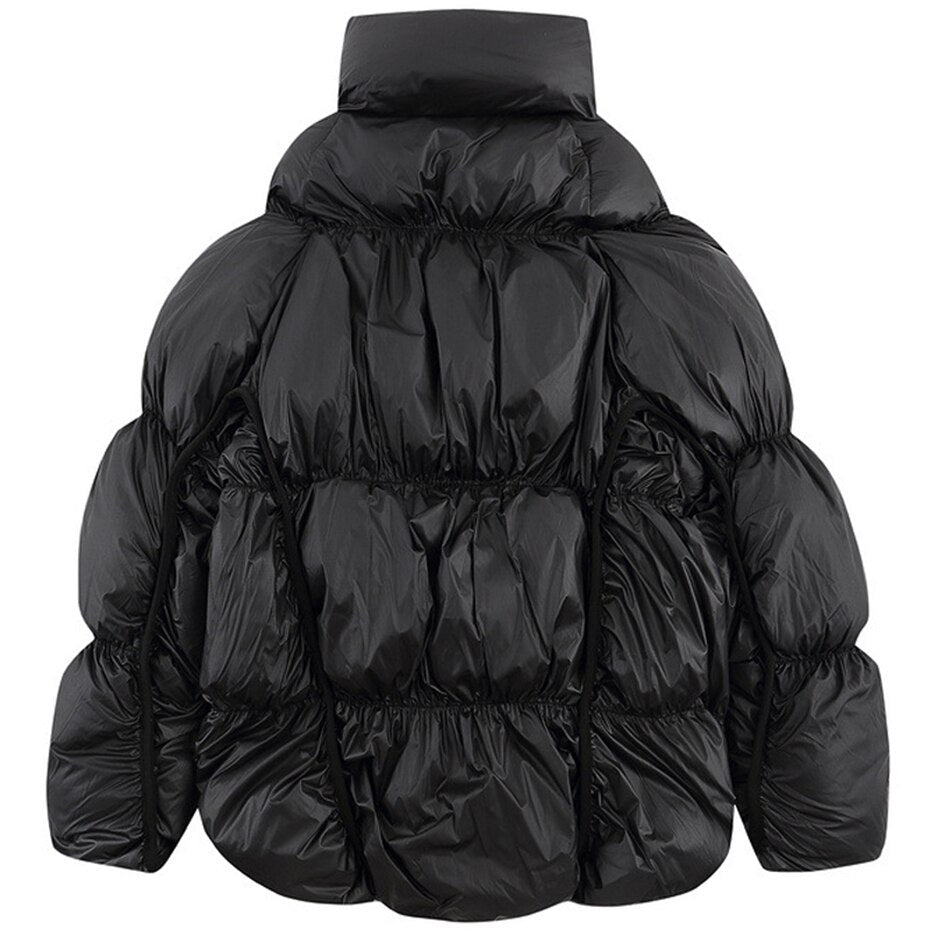 Black puffer jacket near me online