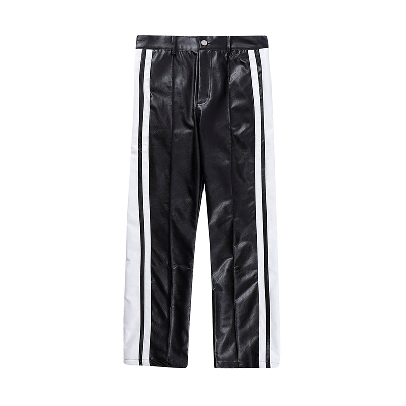 HYPExSTORE® STRIPY LEATHER PANTS